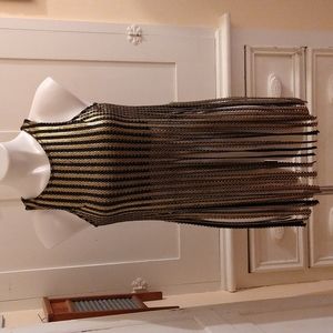 Wild Cat gold and black ribboned crop top Sz S 🎁